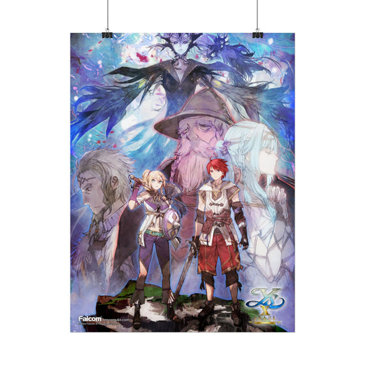 Ys X: Proud Nordics Officially Licensed Art Print - Game Cover