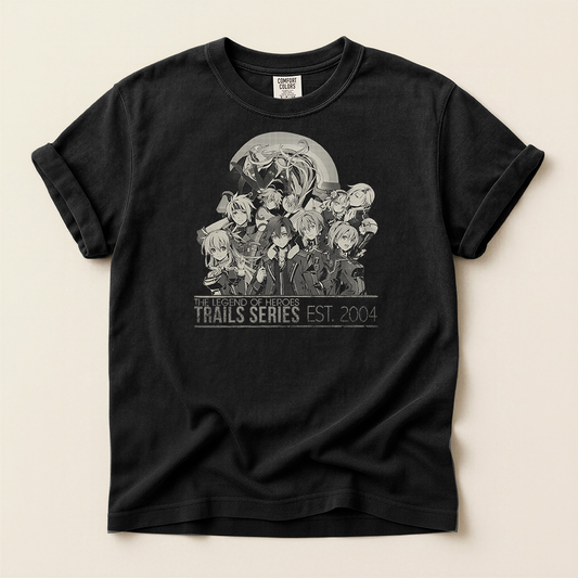 The Legend of Heroes: Trails of Cold Steel Trails 20th Anniversary Shirt (Monochrome)