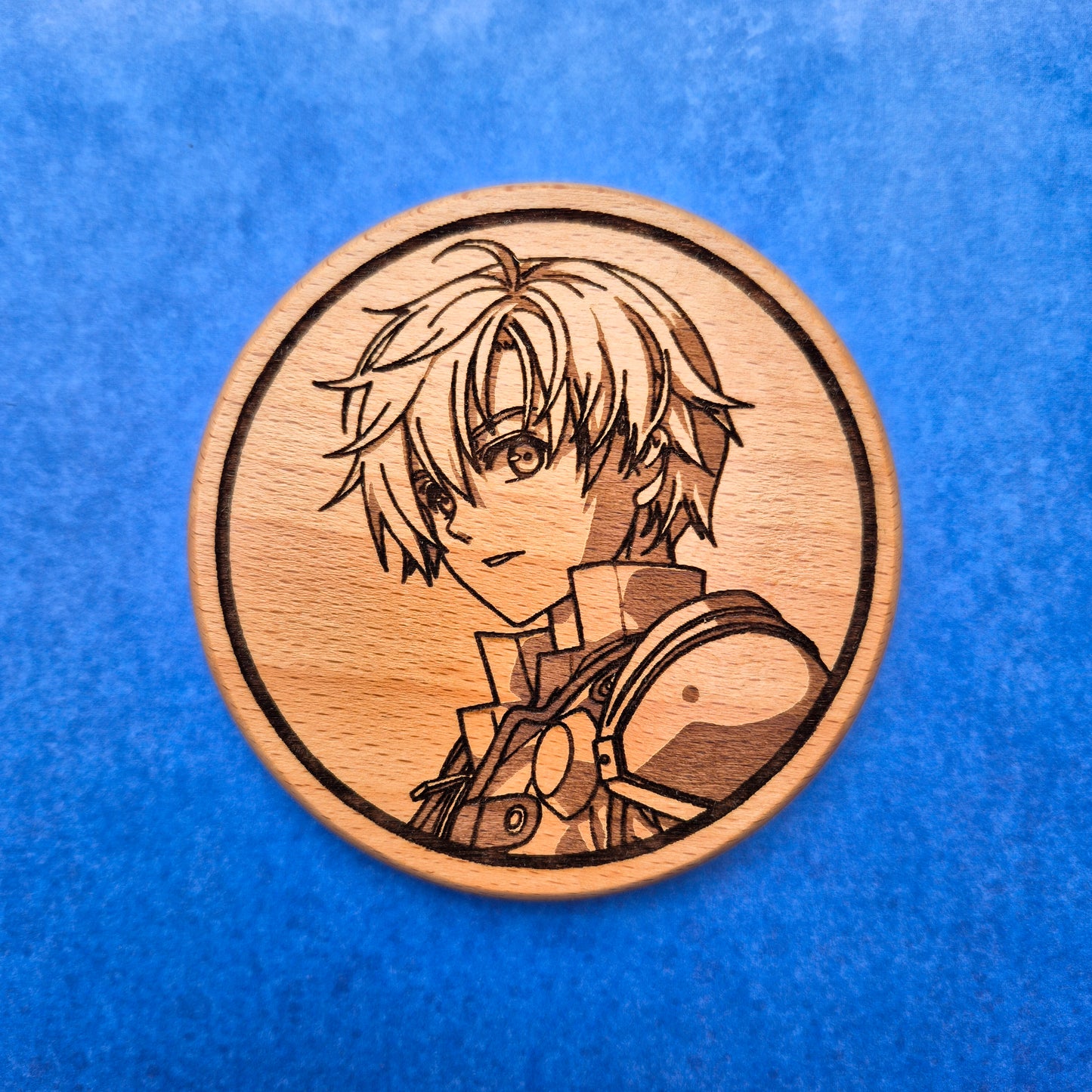 Joshua Bright Beech Hardwood Coaster