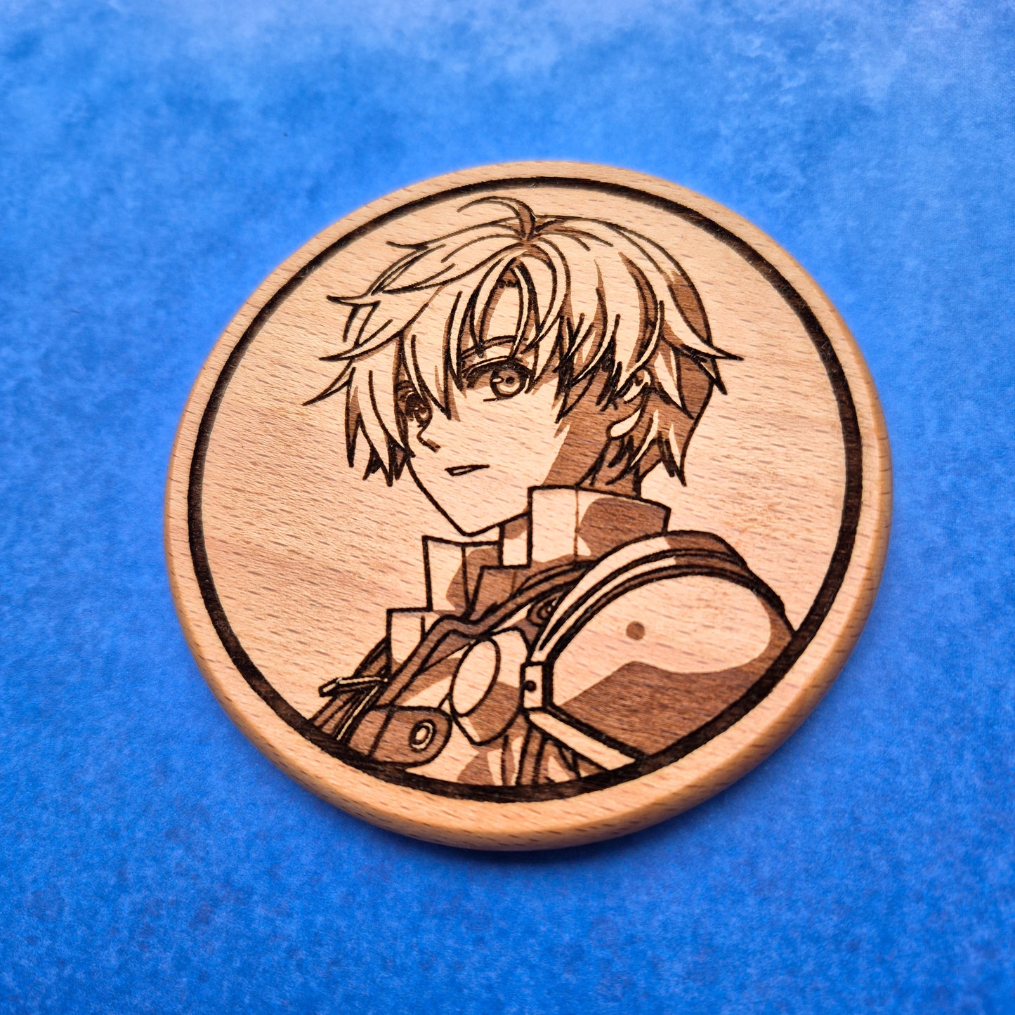 Joshua Bright Beech Hardwood Coaster