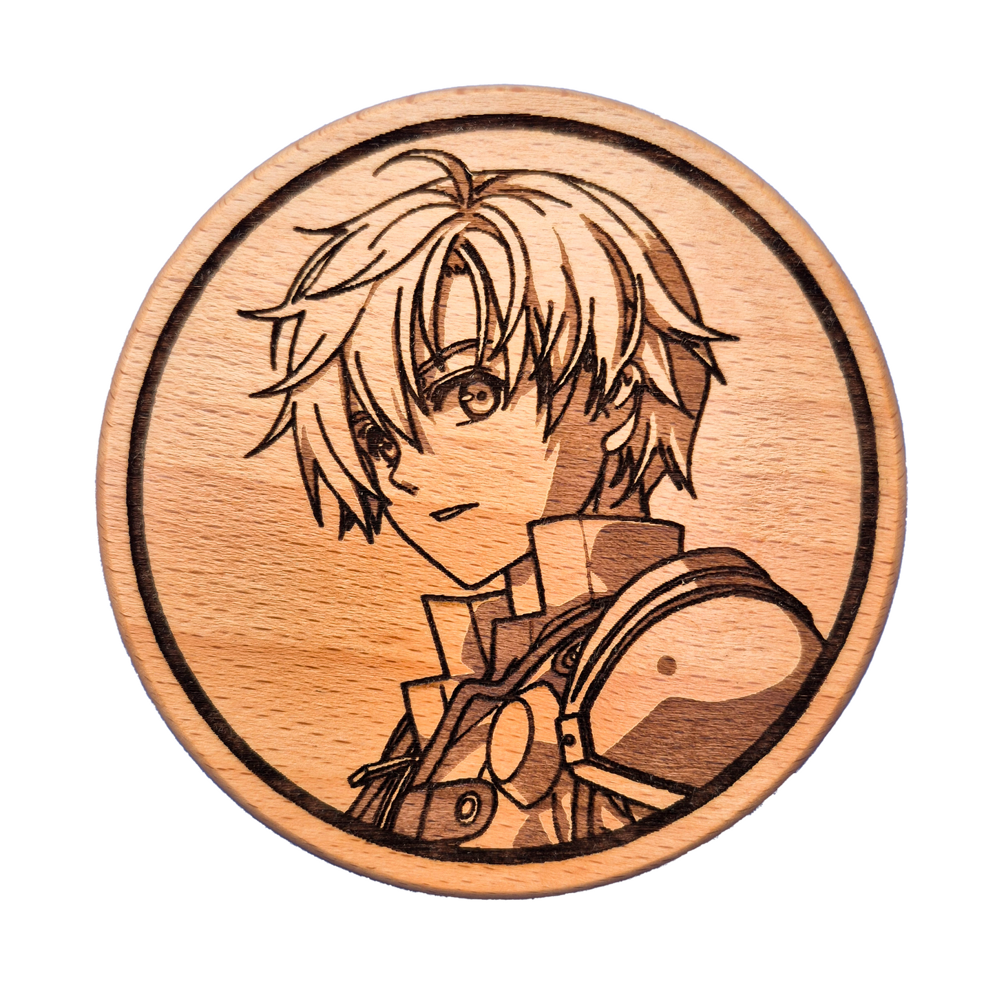 Joshua Bright Beech Hardwood Coaster