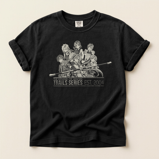 The Legend of Heroes: Trails from Zero Trails 20th Anniversary Shirt (Monochrome)