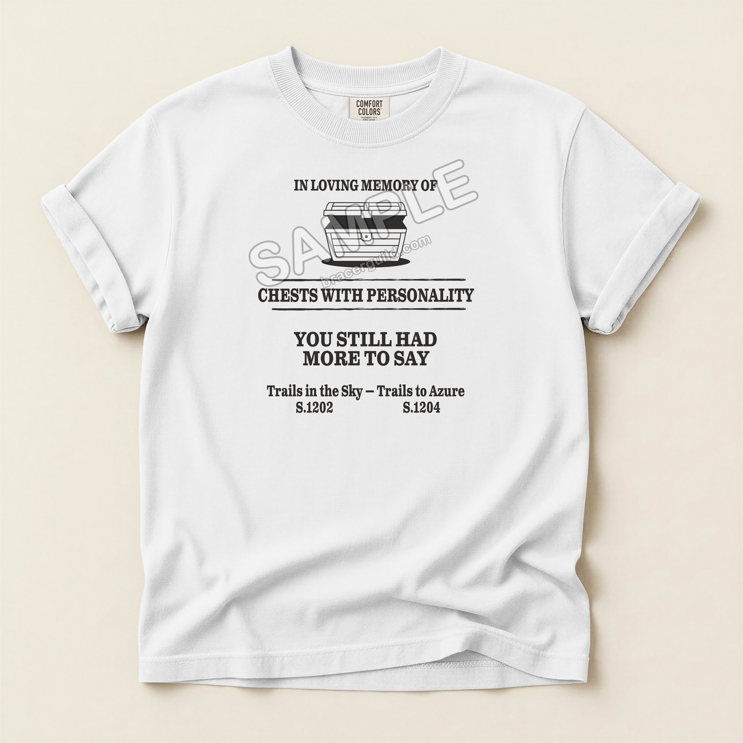 Trails Series Officially License RIP Quirky Treasure Chest DIalogue T-Shirt
