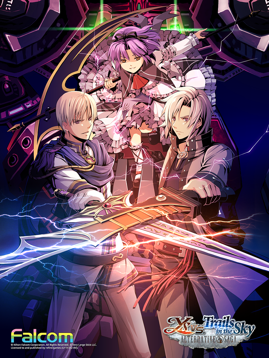 The Monochrome Knights and the Reaper - Ys vs. Trails in the Sky: Alternative Saga Official Art Print