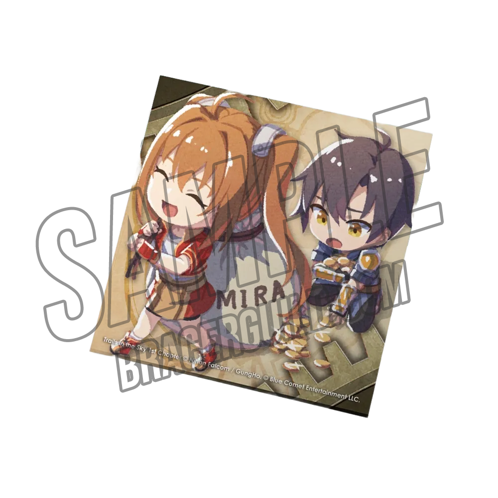 Trails in the Sky 1st Chapter Official Chibi Estelle Bright and Joshua Bright Finding Mira Coaster