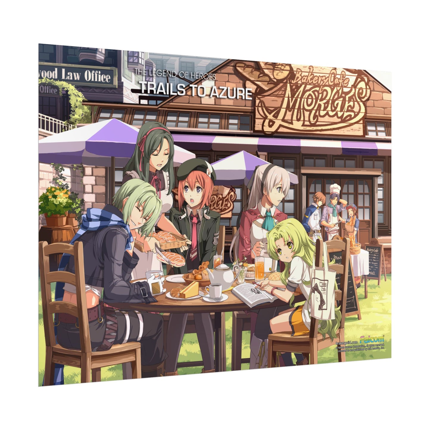 The Legend of Heroes: Trails to Azure -  A Late Lunch on the Cafe's Terrace - Officially Licensed Premium Art Print