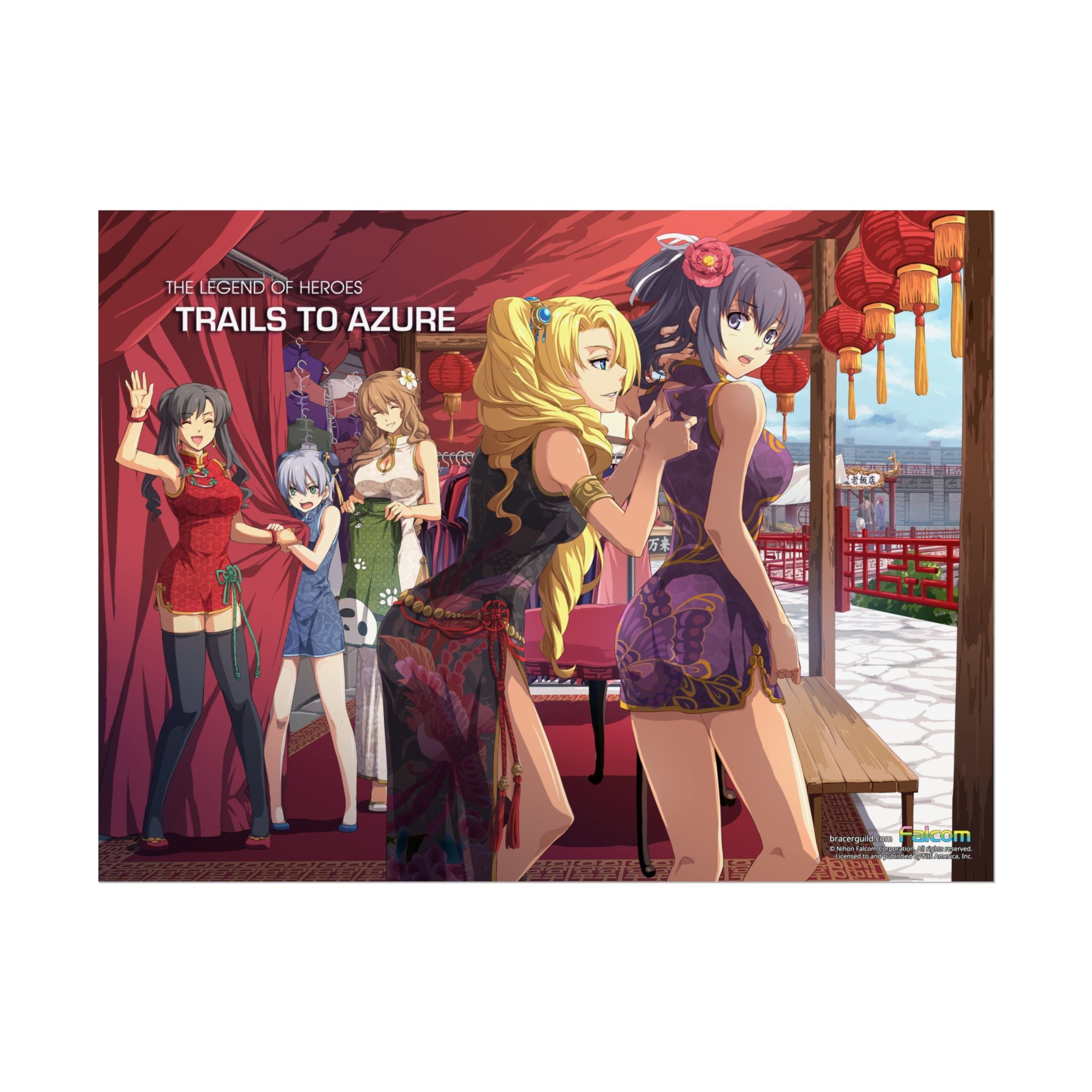 The Legend of Heroes: Trails to Azure -  Lunar New Year on East Street - Officially Licensed Premium Art Print