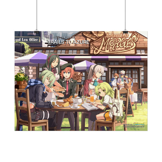The Legend of Heroes: Trails to Azure -  A Late Lunch on the Cafe's Terrace - Officially Licensed Premium Art Print