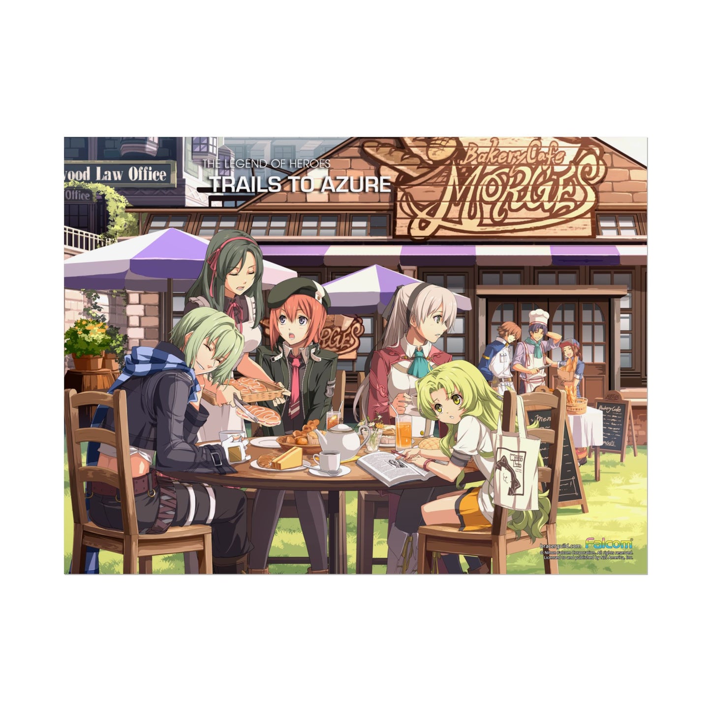 The Legend of Heroes: Trails to Azure -  A Late Lunch on the Cafe's Terrace - Officially Licensed Premium Art Print