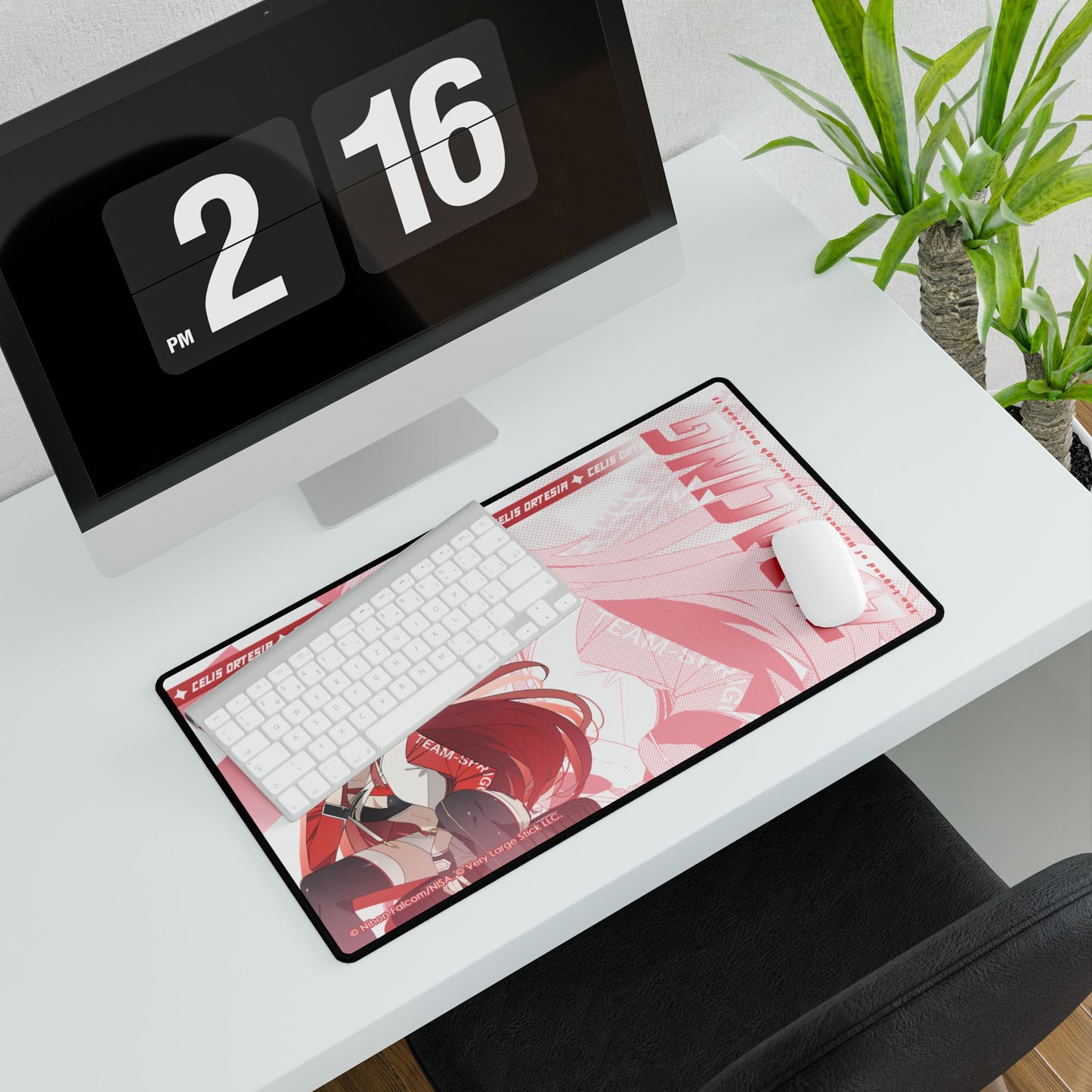 The Legend of Heroes: Trails through Daybreak II Officially Licensed 23.6" x 13.8" Rubber Desk Mat-- Celis Ortesia Z1 Outfit