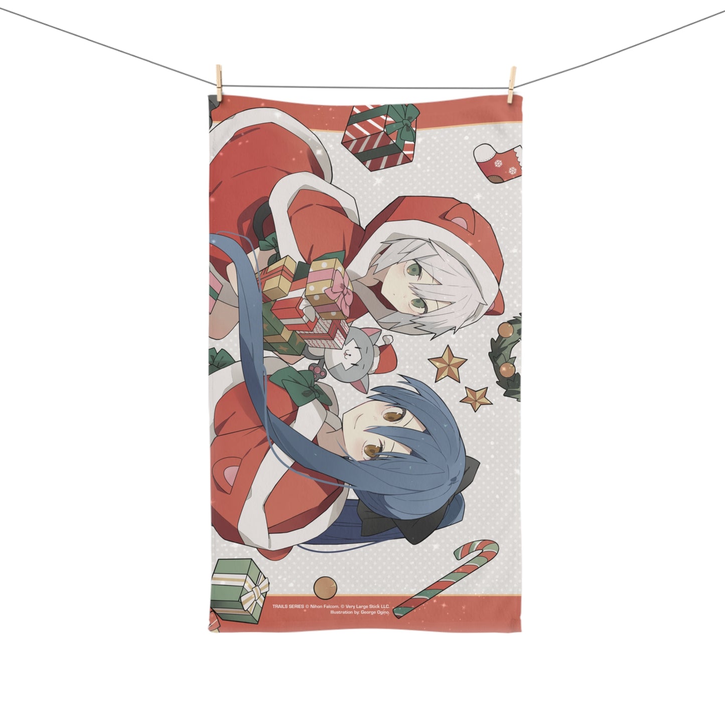 The Legend of Heroes: Trails of Cold Steel Officially Licensed Christmas Hand Towel — Fie Clausell and Laura S. Arseid