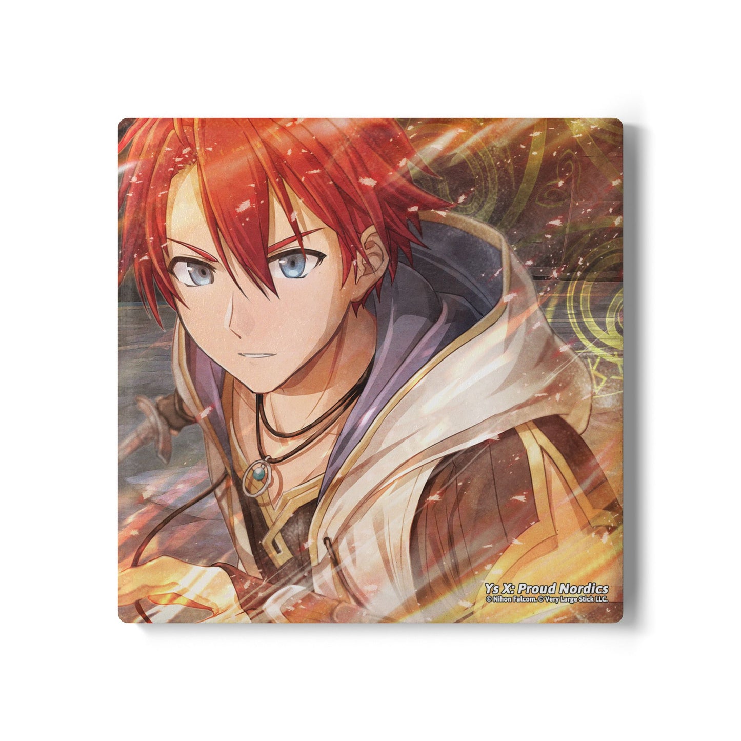 Ys X: Proud Nordics Officially Licensed Ceramic Square Coaster -- Adol Christin