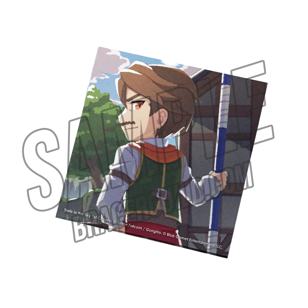 Trails in the Sky 1st Chapter Official Chibi Cassius Bright Coaster