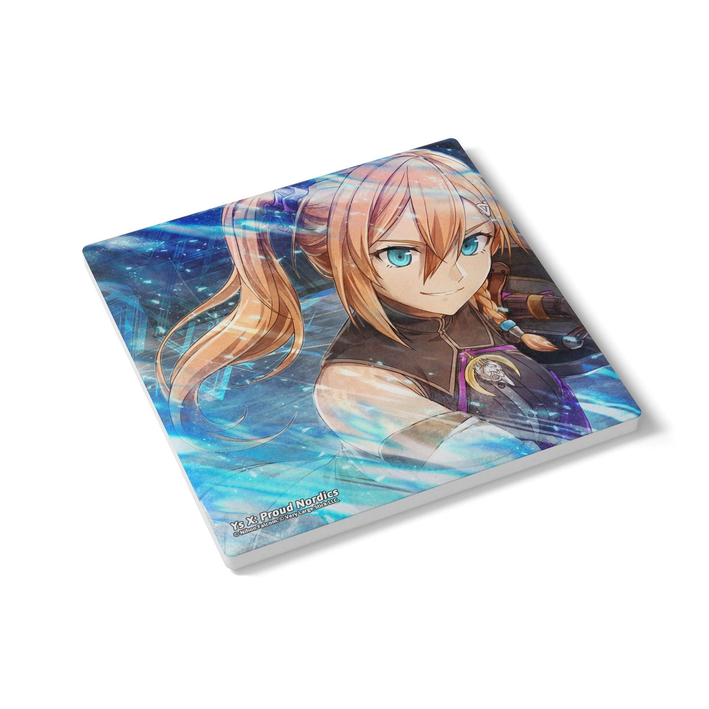 Ys X: Proud Nordics Officially Licensed Ceramic Square Coaster -- Karja Balta