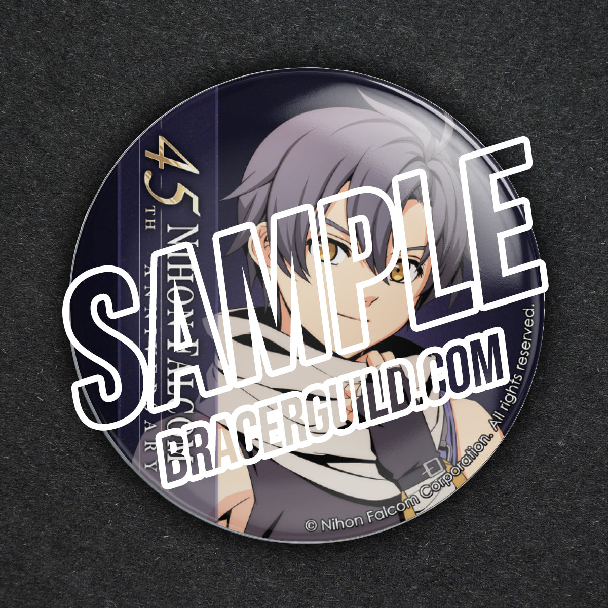 Joshua Astray Nihon Falcom 45th Anniversary Can Badge