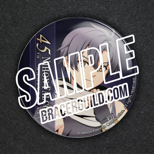 Joshua Astray Nihon Falcom 45th Anniversary Can Badge