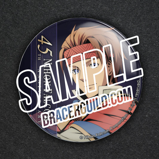 Michel de Lap Haven Nihon Falcom 45th Anniversary Can Badge