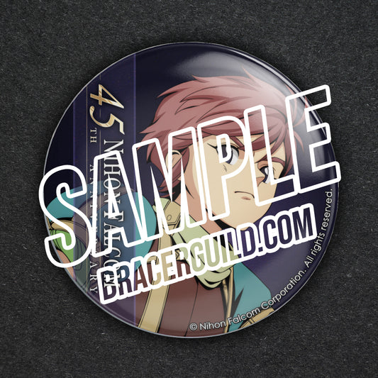 Roas Worzen Nihon Falcom 45th Anniversary Can Badge