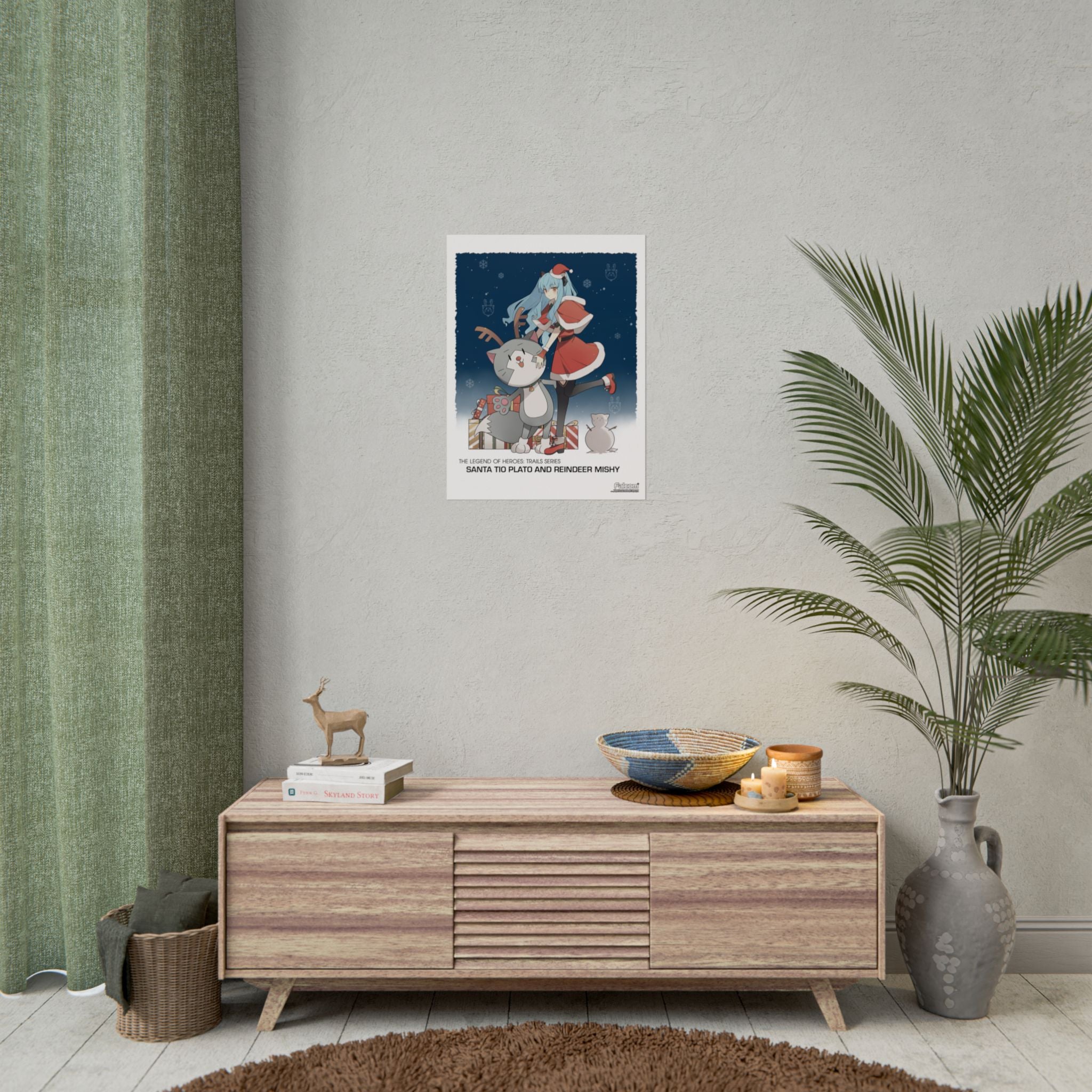 The Legend of Heroes: Trails Series - Santa Tio Plato and Reindeer Mishy - Officially Licensed Premium Art Print
