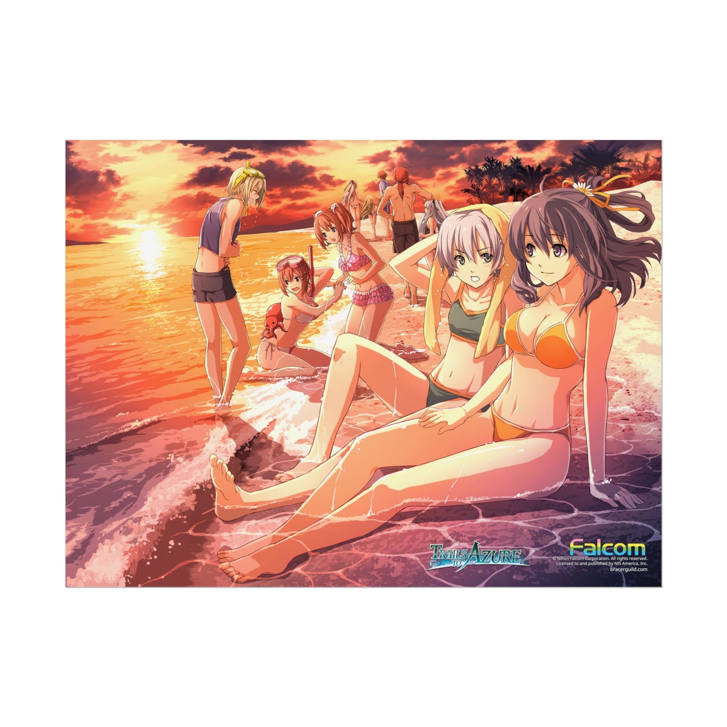 The Legend of Heroes: Trails to Azure -  Sunset on the Beach - Officially Licensed Premium Art Print