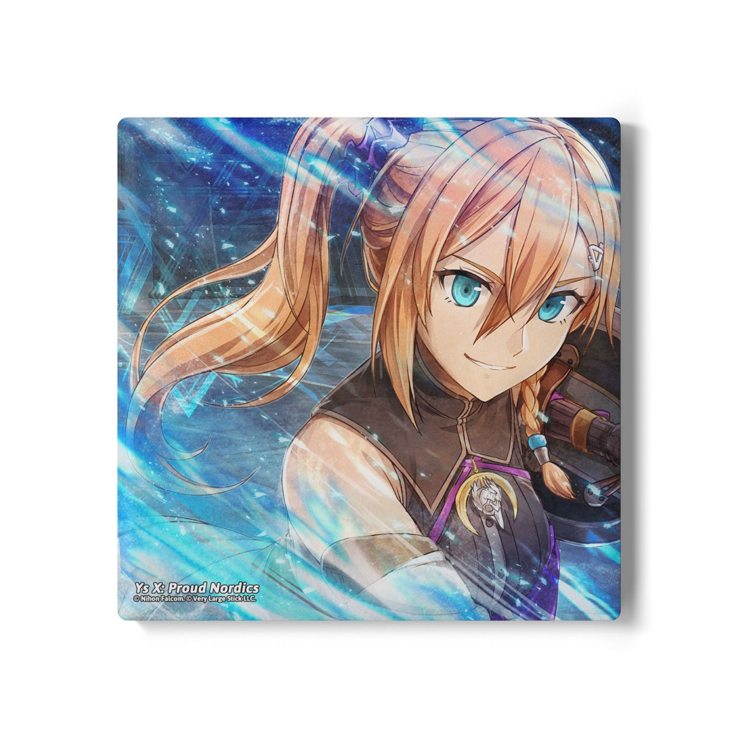 Ys X: Proud Nordics Officially Licensed Ceramic Square Coaster -- Karja Balta