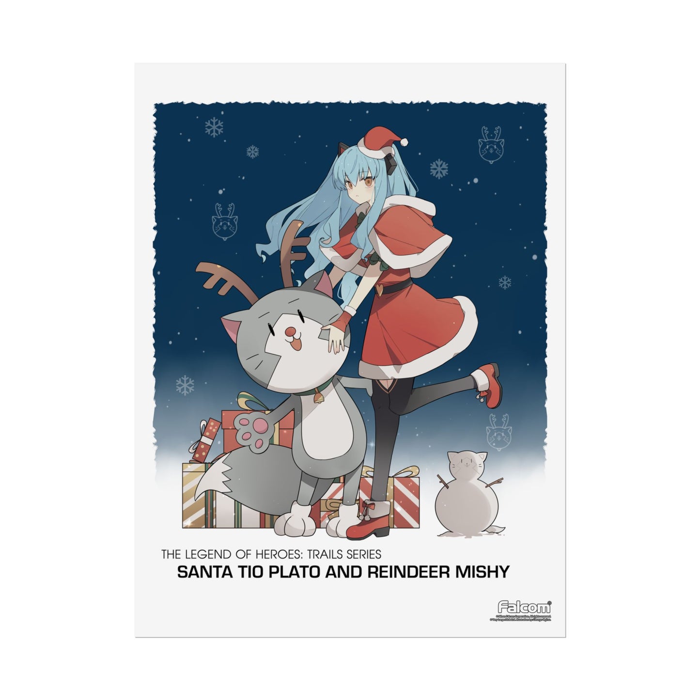 The Legend of Heroes: Trails Series - Santa Tio Plato and Reindeer Mishy - Officially Licensed Premium Art Print