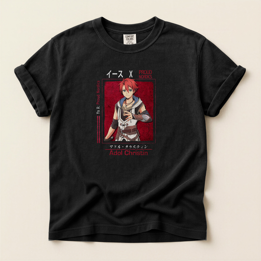 Nihon Falcom 45th Anniversary T-Shirt: Adol Christin from Ys X: Proud Nordics