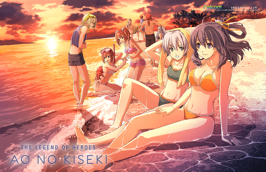 Trails Series Art Print - Ao no Kiseki Beach