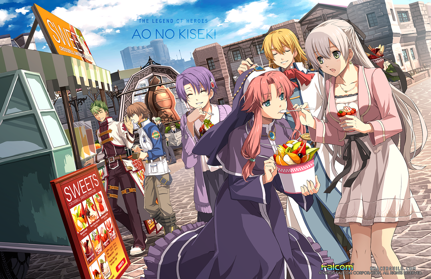 Trails Series Art Print - Ao no Kiseki Sweets Art