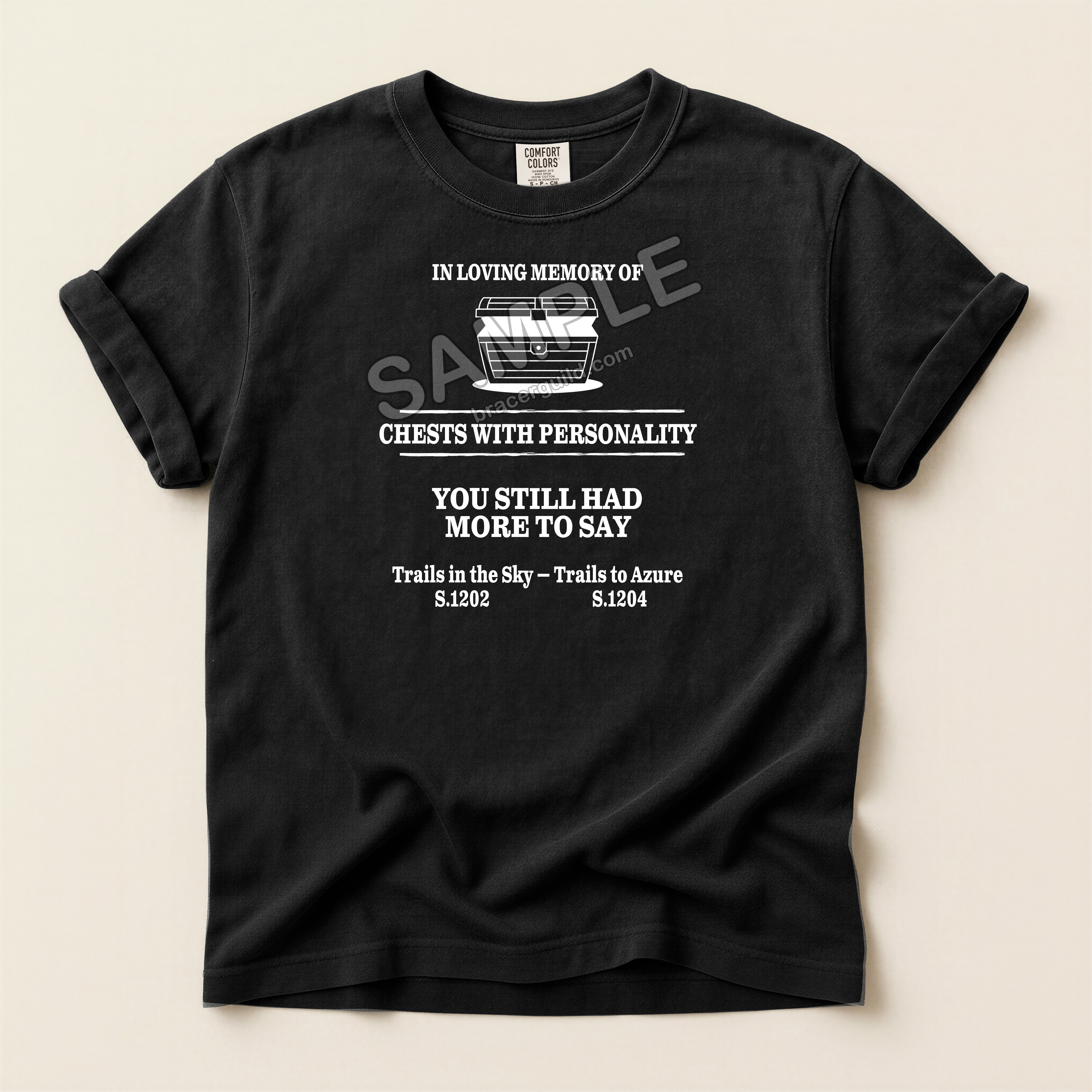 Trails Series Officially License RIP Quirky Treasure Chest DIalogue T-Shirt