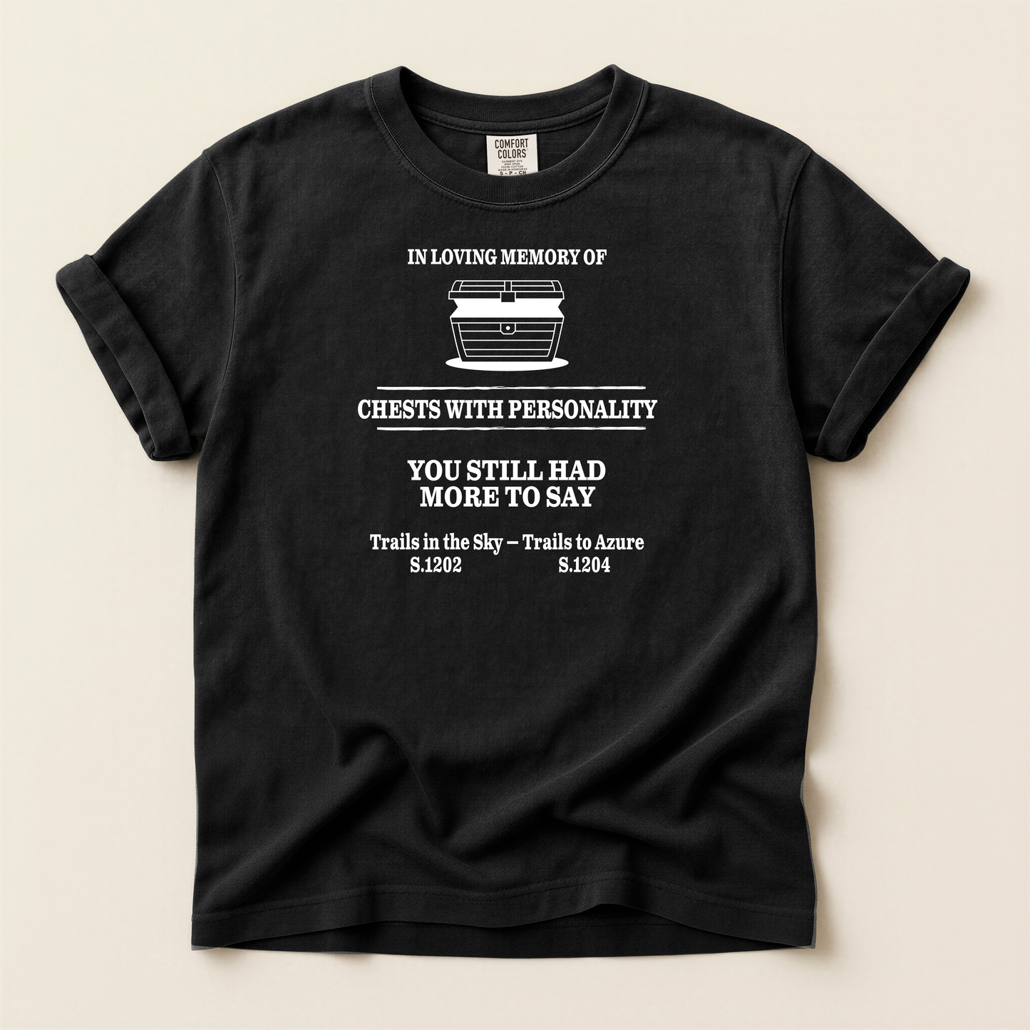Trails Series Officially License RIP Quirky Treasure Chest DIalogue T-Shirt