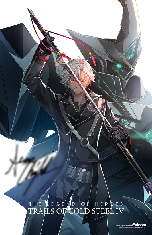 The Legend of Heroes: Trails of Cold Steel IV Sean Chiplock REPRODUCTION SIGNATURE Art Print Rean Schwarzer