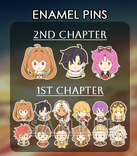 (PRE-ORDER) Trails in the Sky 1st Chapter & 2nd Chapter Pins