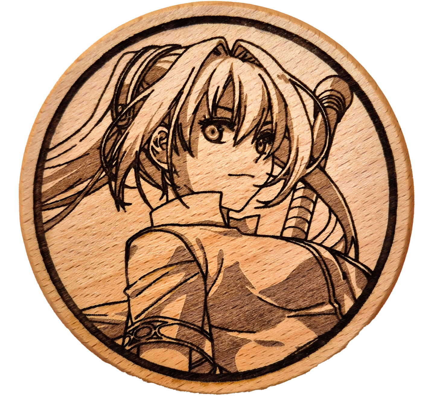 Estelle Bright Beech Hardwood Coaster
