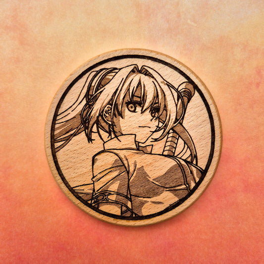 Estelle Bright Beech Hardwood Coaster