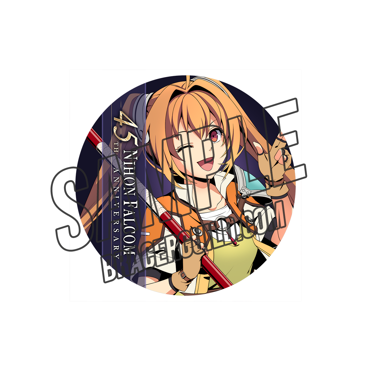 Estelle Bright Nihon Falcom 45th Anniversary Coaster