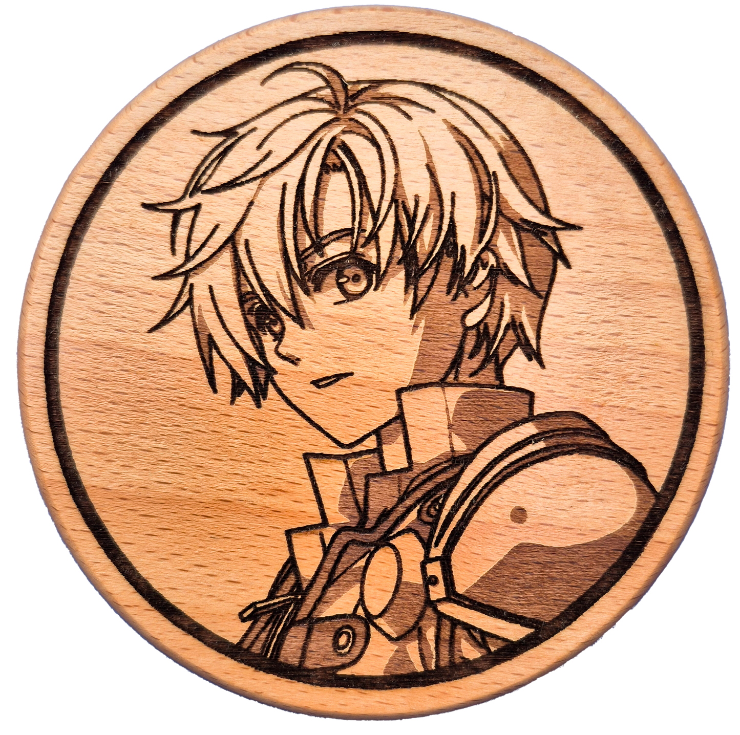 Joshua Bright Beech Hardwood Coaster