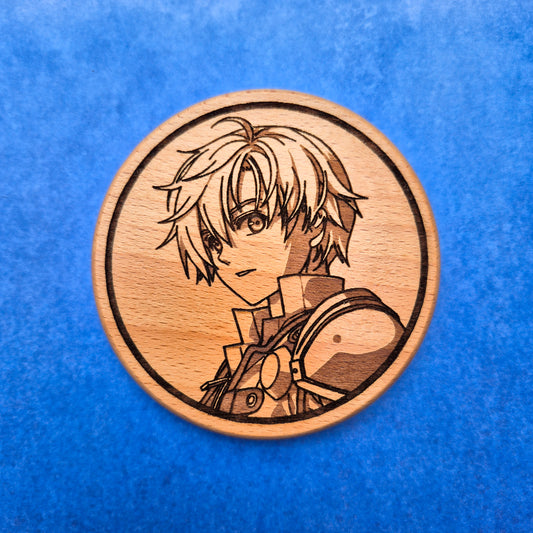 Joshua Bright Beech Hardwood Coaster