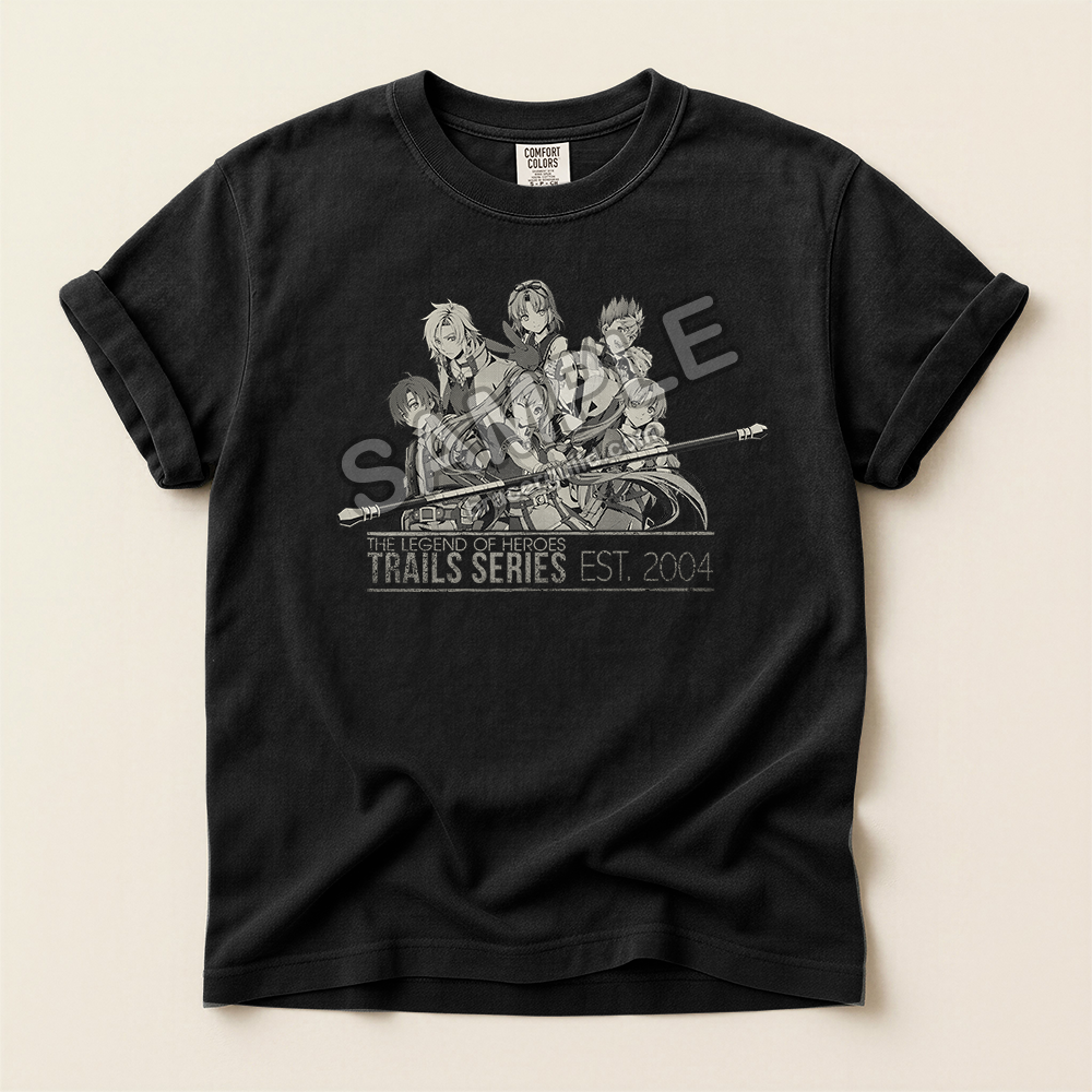 The Legend of Heroes: Trails from Zero Trails 20th Anniversary Shirt (Monochrome)