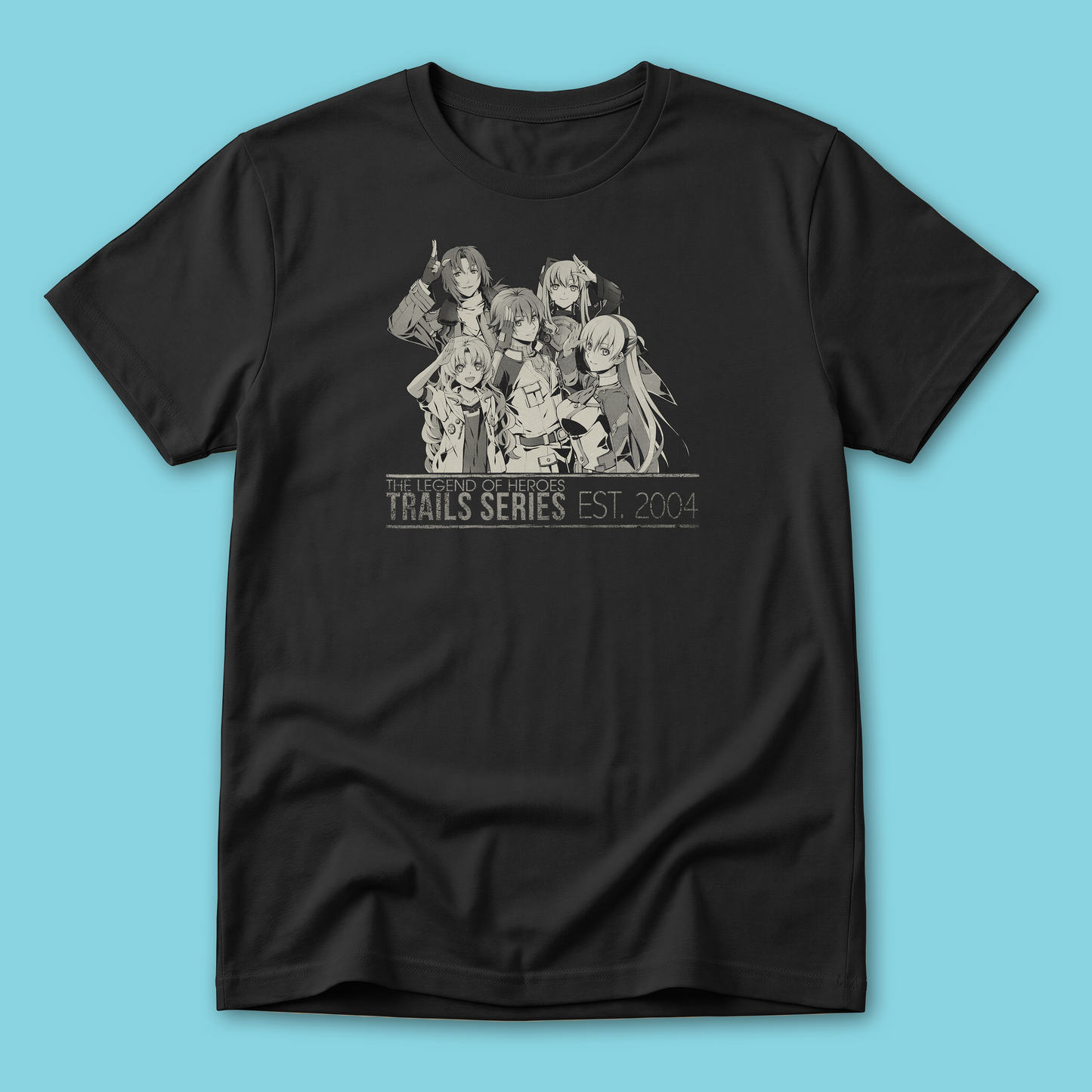 The Legend of Heroes: Trails from Zero Trails 20th Anniversary Shirt (Monochrome)