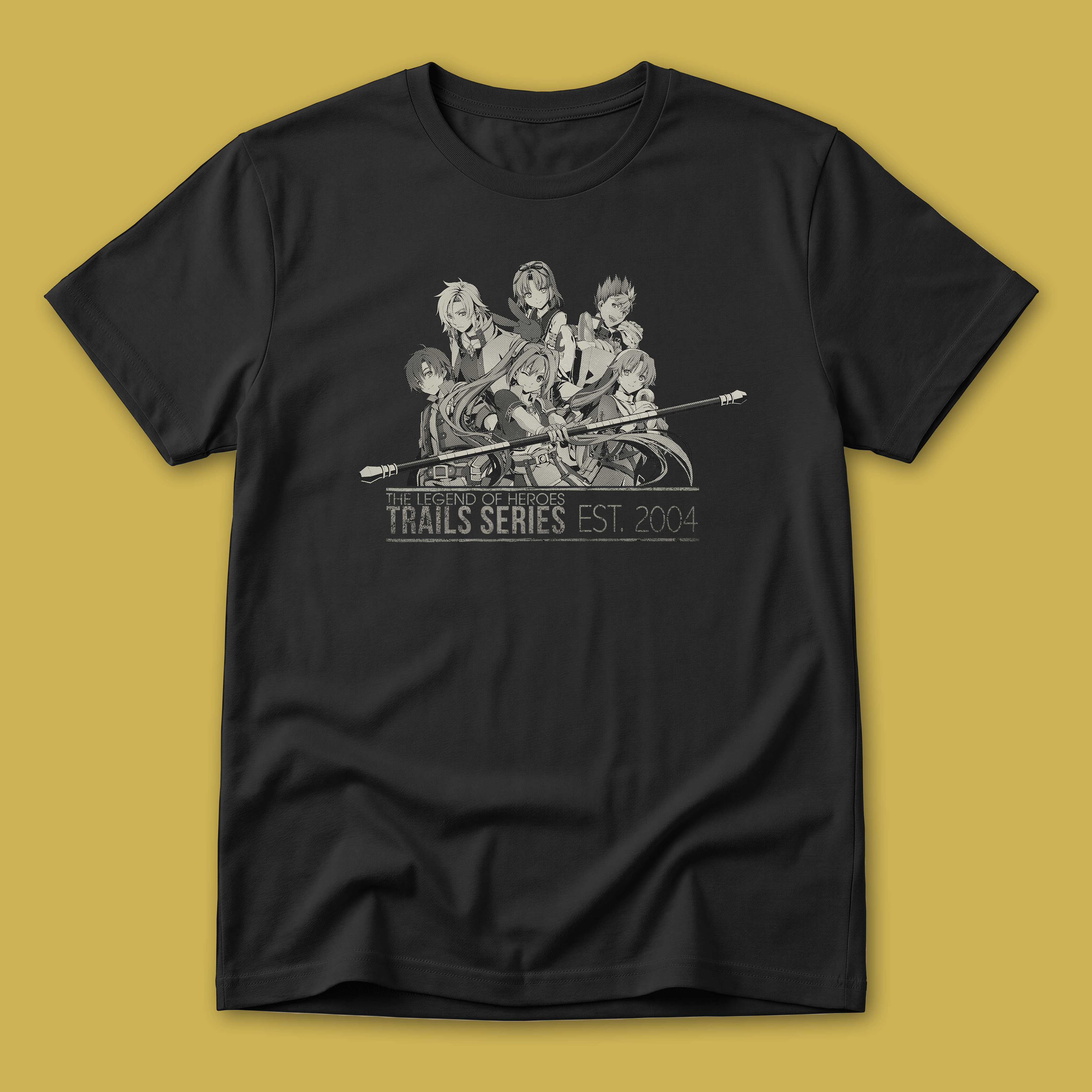 The Legend of Heroes: Trails in the Sky Trails 20th Anniversary Shirt (Monochrome)