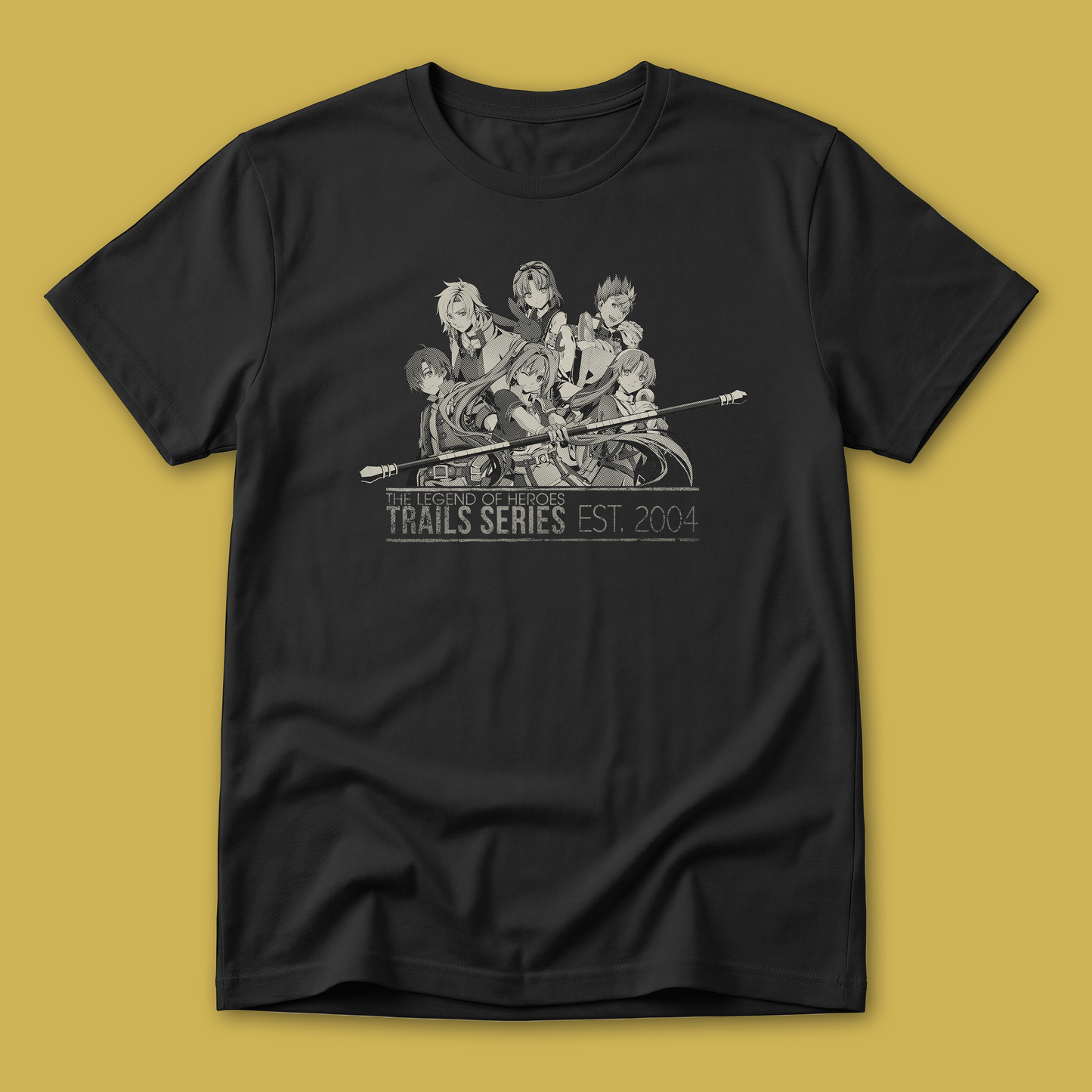 The Legend of Heroes: Trails in the Sky Trails 20th Anniversary Shirt (Monochrome)