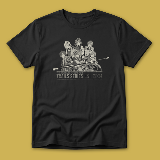 The Legend of Heroes: Trails in the Sky Trails 20th Anniversary Shirt (Monochrome)