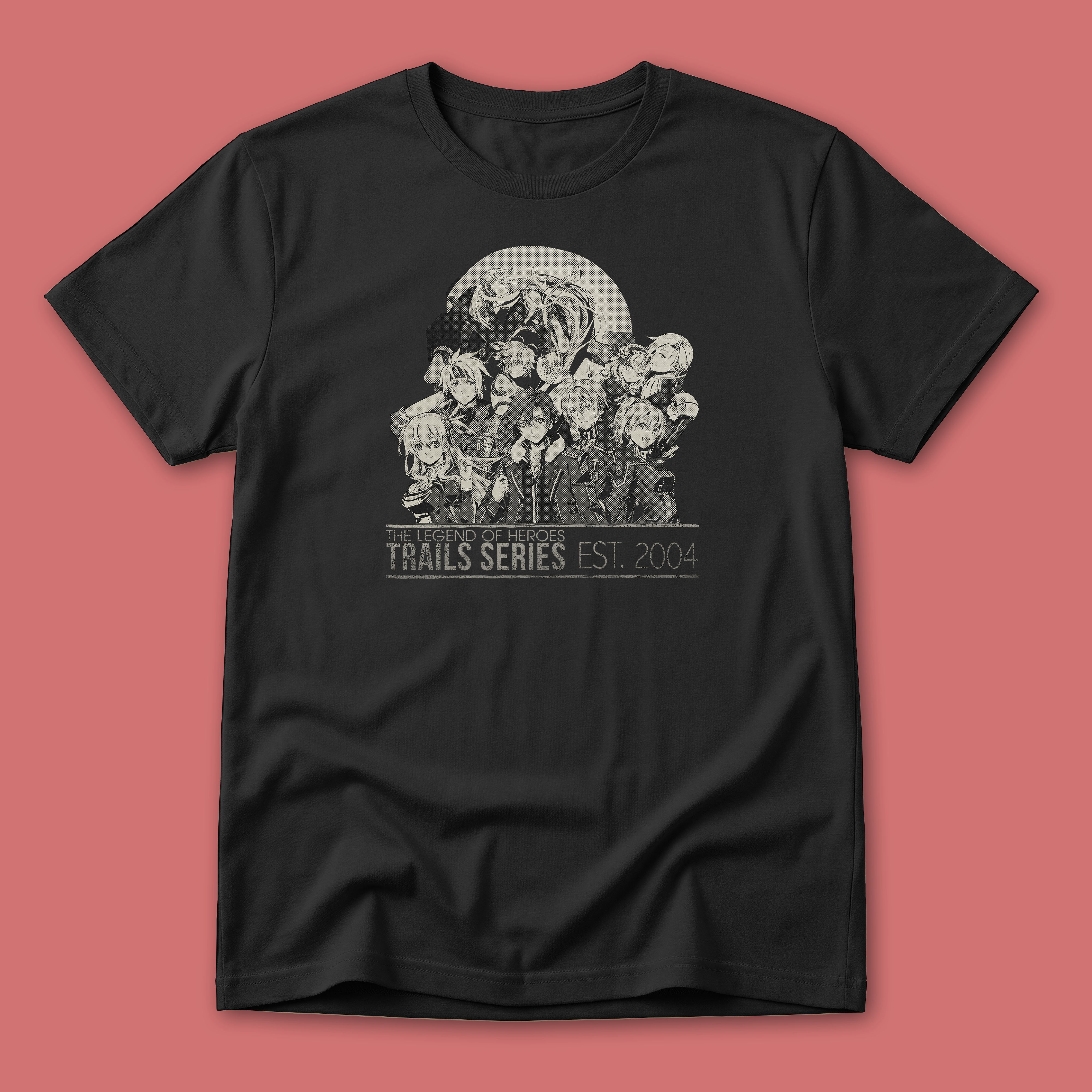 The Legend of Heroes: Trails of Cold Steel Trails 20th Anniversary Shirt (Monochrome)