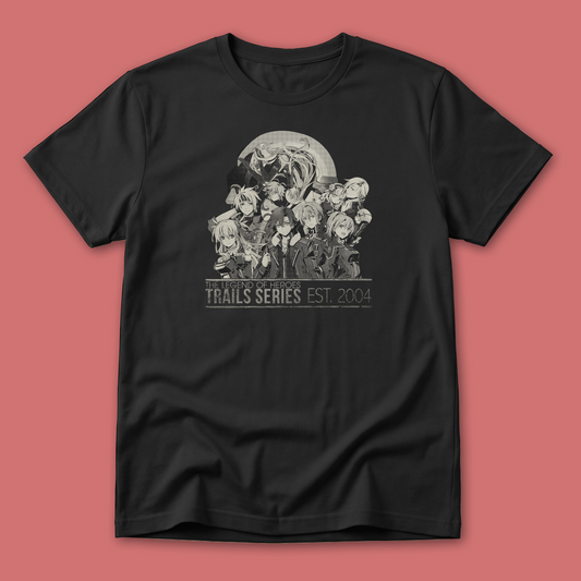 The Legend of Heroes: Trails of Cold Steel Trails 20th Anniversary Shirt (Monochrome)