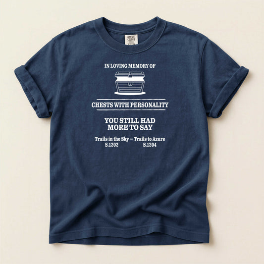 Trails Series Officially License RIP Quirky Treasure Chest DIalogue T-Shirt