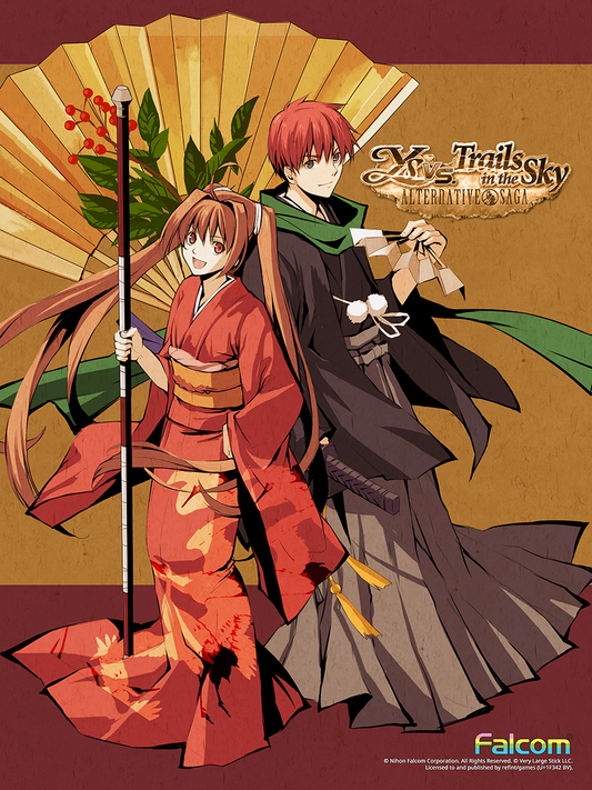 Estelle and Adol's New Year's Greeting! - Ys vs. Trails in the Sky: Alternative Saga Official Art Print