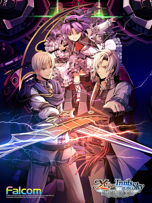 The Monochrome Knights and the Reaper - Ys vs. Trails in the Sky: Alternative Saga Official Art Print