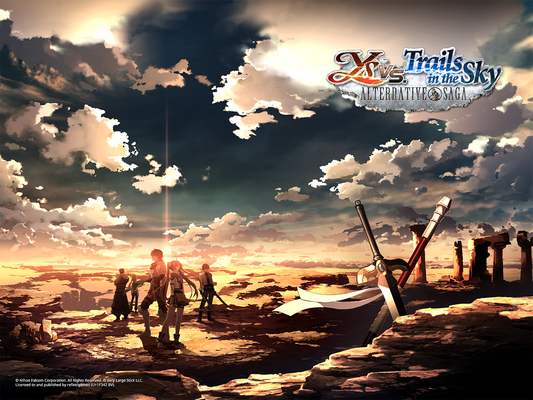 Upon the Barren Cliffs (Alternative) - Ys vs. Trails in the Sky: Alternative Saga Official Art Print