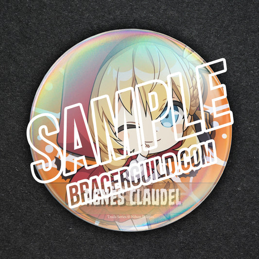 The Legend of Heroes: Trails Series Halloween Agnès Claudel Can Badge